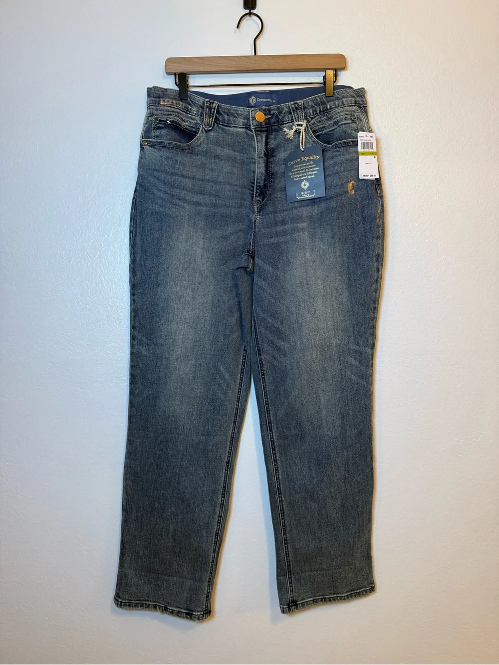 Democracy "Ab"solution High Rise Boyfriend Gold Metallic - Picture 2 of 6
